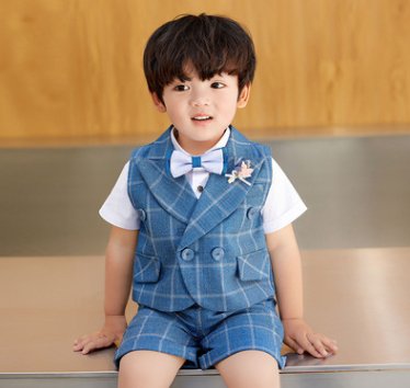 Suit Vest Suit Little Boy Birthday Formal Wear Banquet Clothes Children - Muhaab