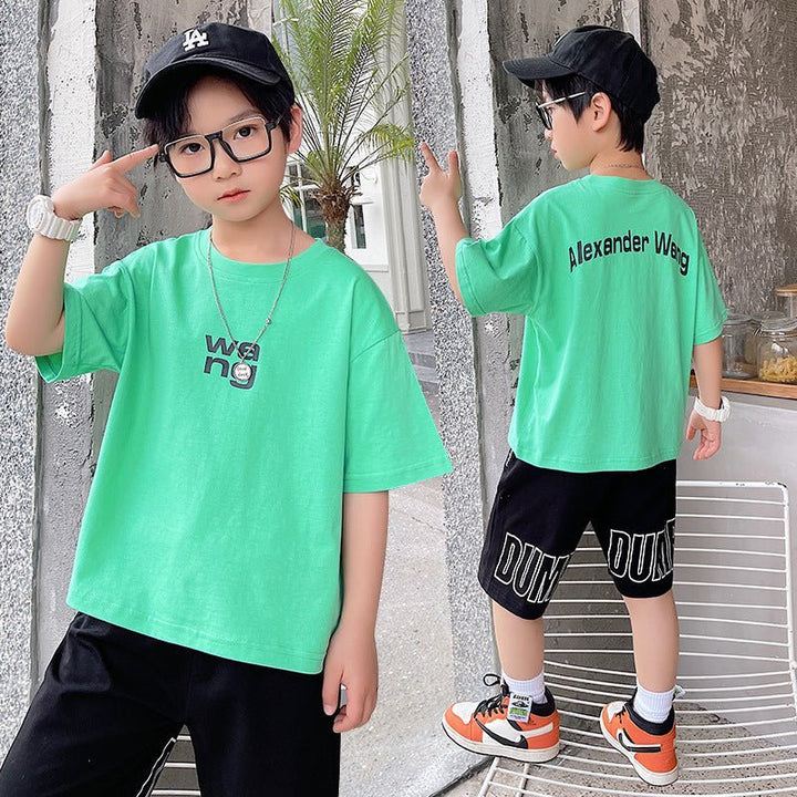 Summer Big Boy Handsome Tops, Children's Summer Clothes, Thin Style, Western Style - Muhaab