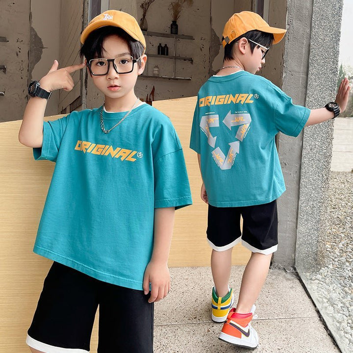 Summer Big Boy Handsome Tops, Children's Summer Clothes, Thin Style, Western Style - Muhaab