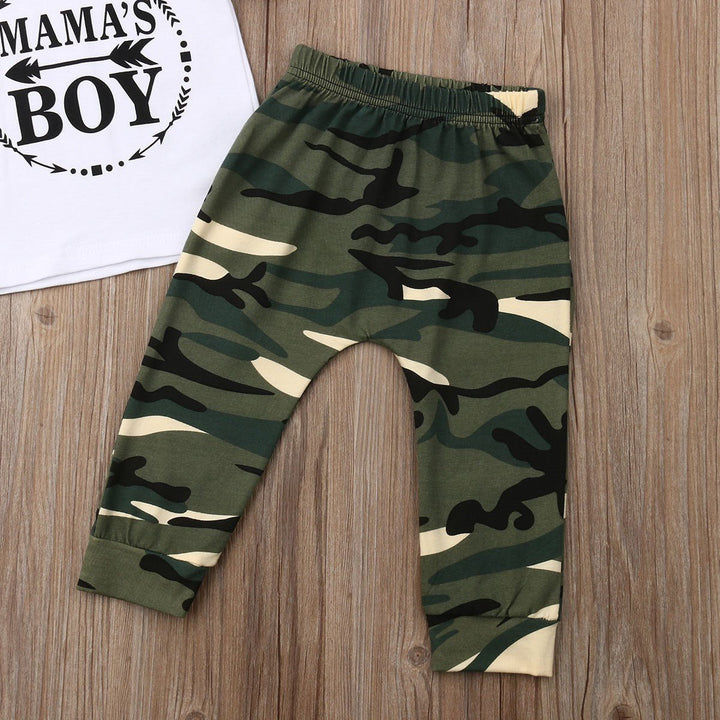 Summer Boy Clothes Cotton T-Shirt Pants - Muhaab