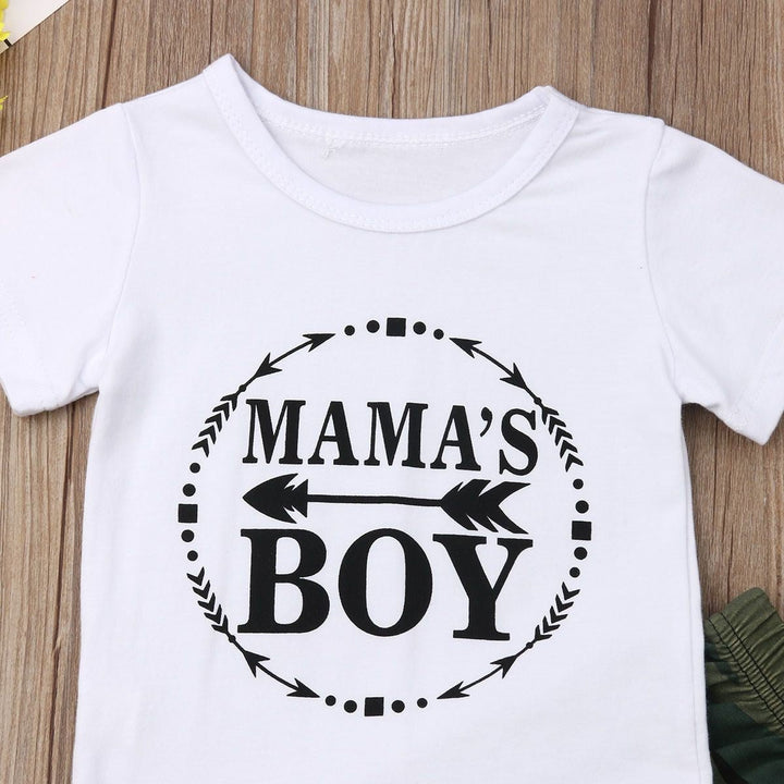 Summer Boy Clothes Cotton T-Shirt Pants - Muhaab