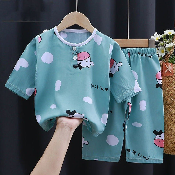 Summer Clothes Cotton Silk Air-conditioning Clothes Baby Clothes - Muhaab