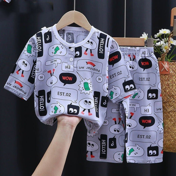 Summer Clothes Cotton Silk Air-conditioning Clothes Baby Clothes - Muhaab