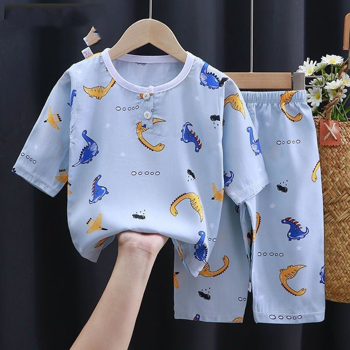 Summer Clothes Cotton Silk Air-conditioning Clothes Baby Clothes - Muhaab