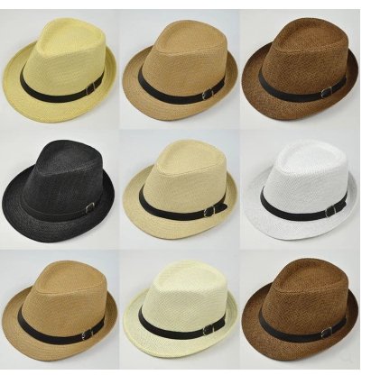 Summer hats men's summer casual trend hat female outdoor trip sunshade straw straw hats - Muhaab