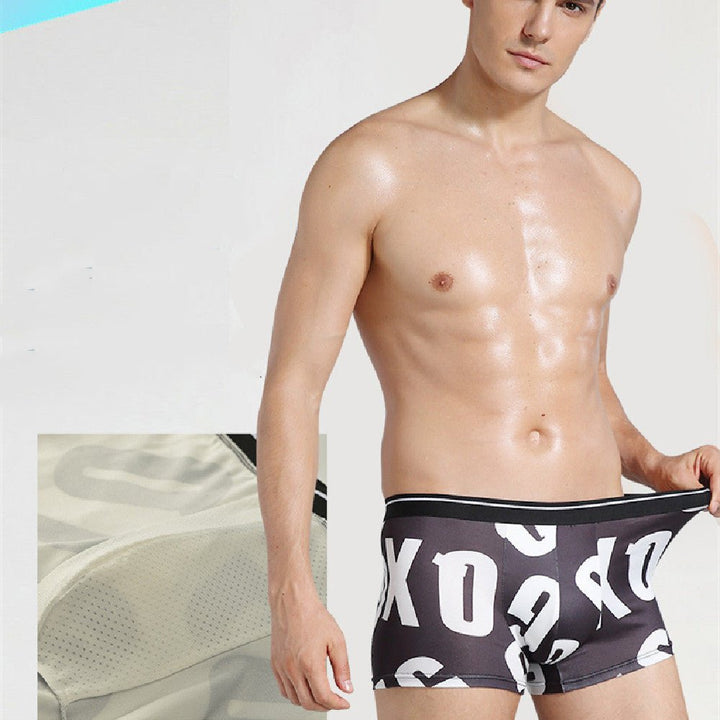 Summer Seamless Antibacterial Ice Silk Underwear For Young Men - Muhaab