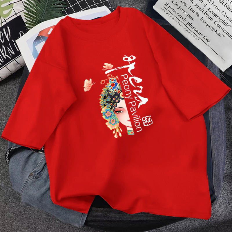 Summer T-shirt Women Loose Korean Style Purple Top - Muhaab