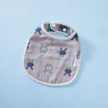 Summer Thin Pure Cotton Concealed Button 6-layer U-shaped Baby Gauze Bib - Muhaab