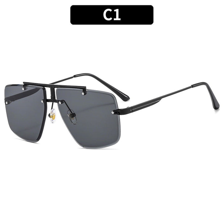 Sunglasses Square Frame Retro Men - Muhaab