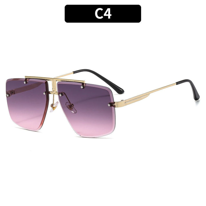 Sunglasses Square Frame Retro Men - Muhaab