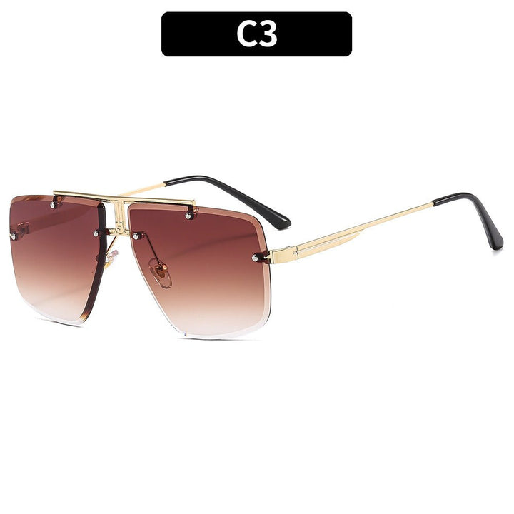 Sunglasses Square Frame Retro Men - Muhaab