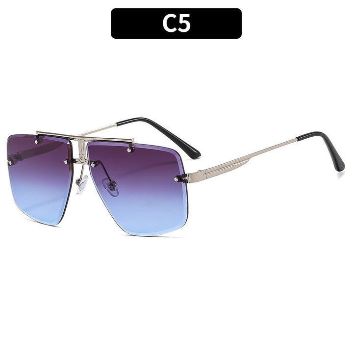 Sunglasses Square Frame Retro Men - Muhaab