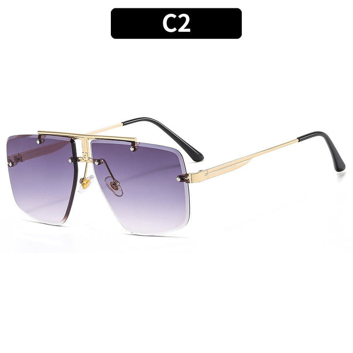 Sunglasses Square Frame Retro Men - Muhaab