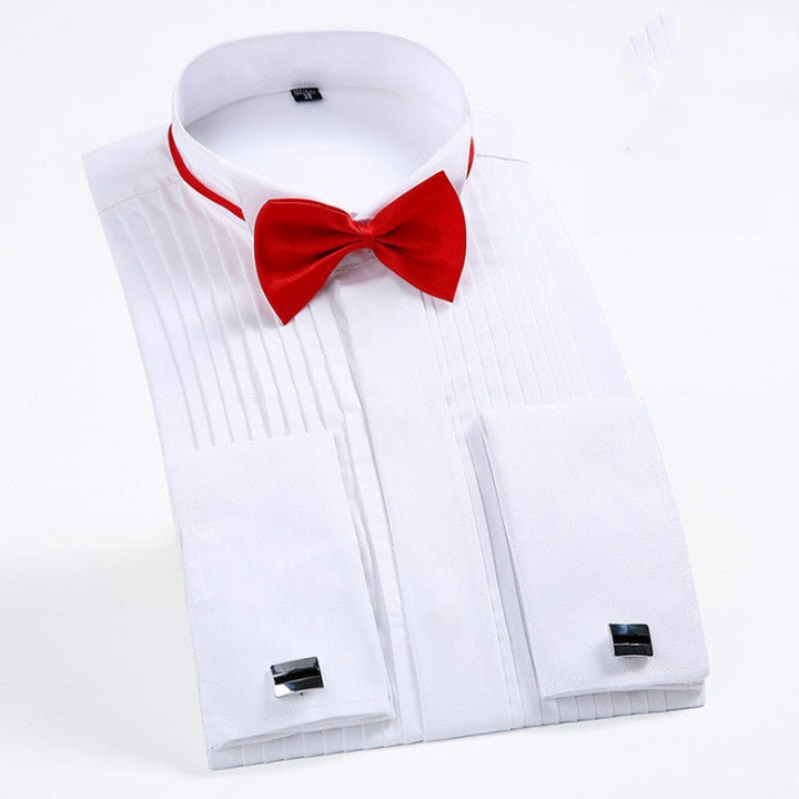 Swallowtail Dress French Cufflink Shirt Men - Muhaab