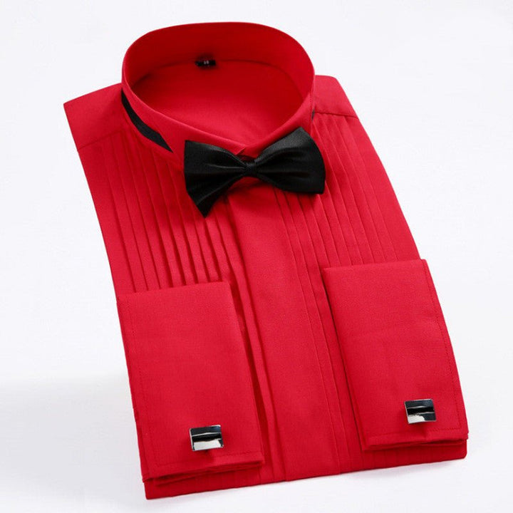 Swallowtail Dress French Cufflink Shirt Men - Muhaab