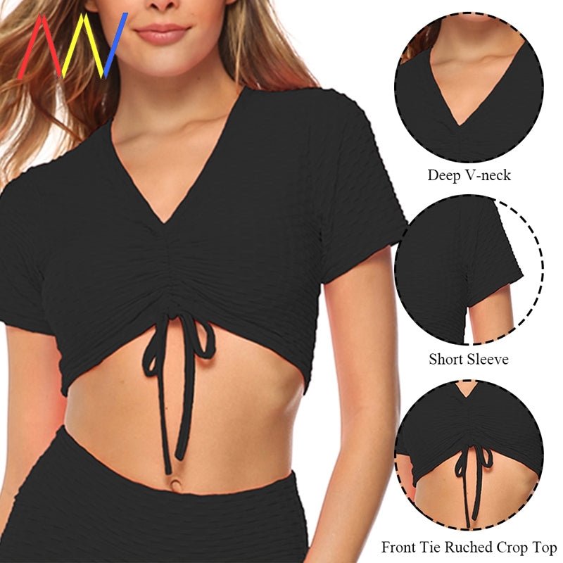 Tank Top Women Crop Gym Yoga Sport Bra Sports Shirts Workout - Muhaab