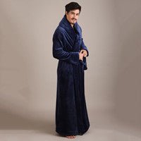 Thick Coral Flannel Plus Size Bathrobe Men's Pajamas And Home Wear - Muhaab