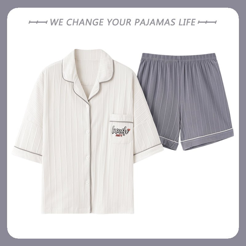 Thin Solid Color Home Service Suit - Muhaab