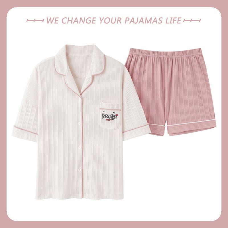 Thin Solid Color Home Service Suit - Muhaab