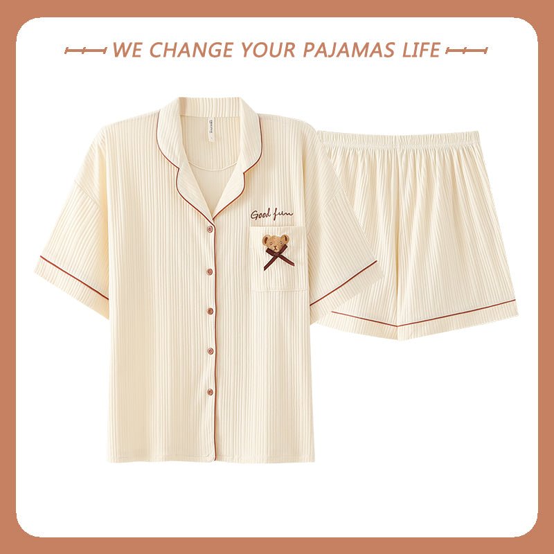 Thin Solid Color Home Service Suit - Muhaab