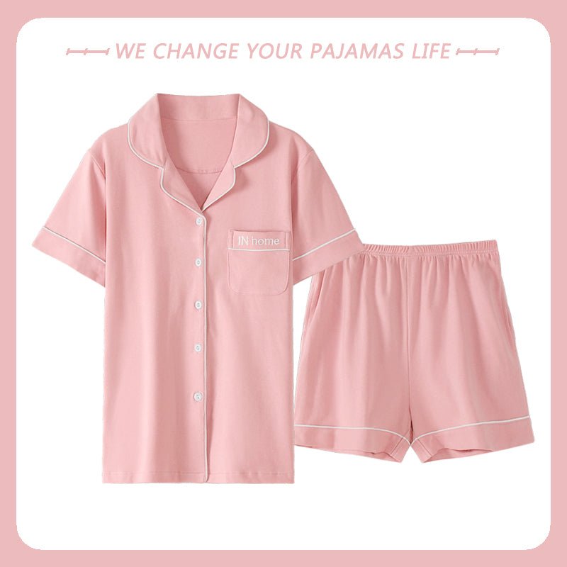 Thin Solid Color Home Service Suit - Muhaab