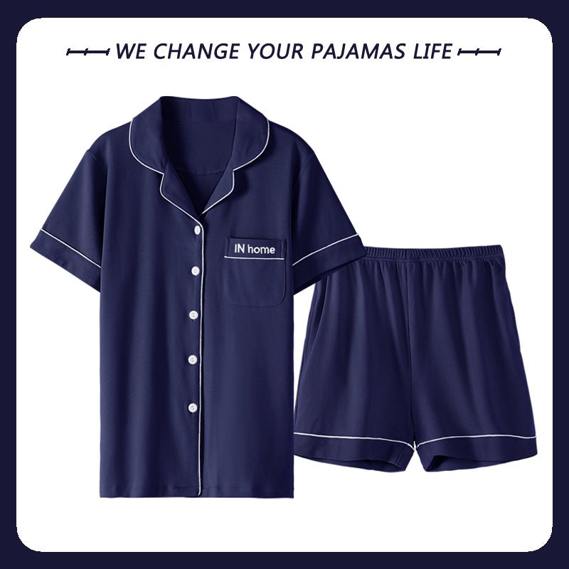 Thin Solid Color Home Service Suit - Muhaab