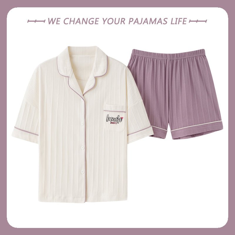 Thin Solid Color Home Service Suit - Muhaab