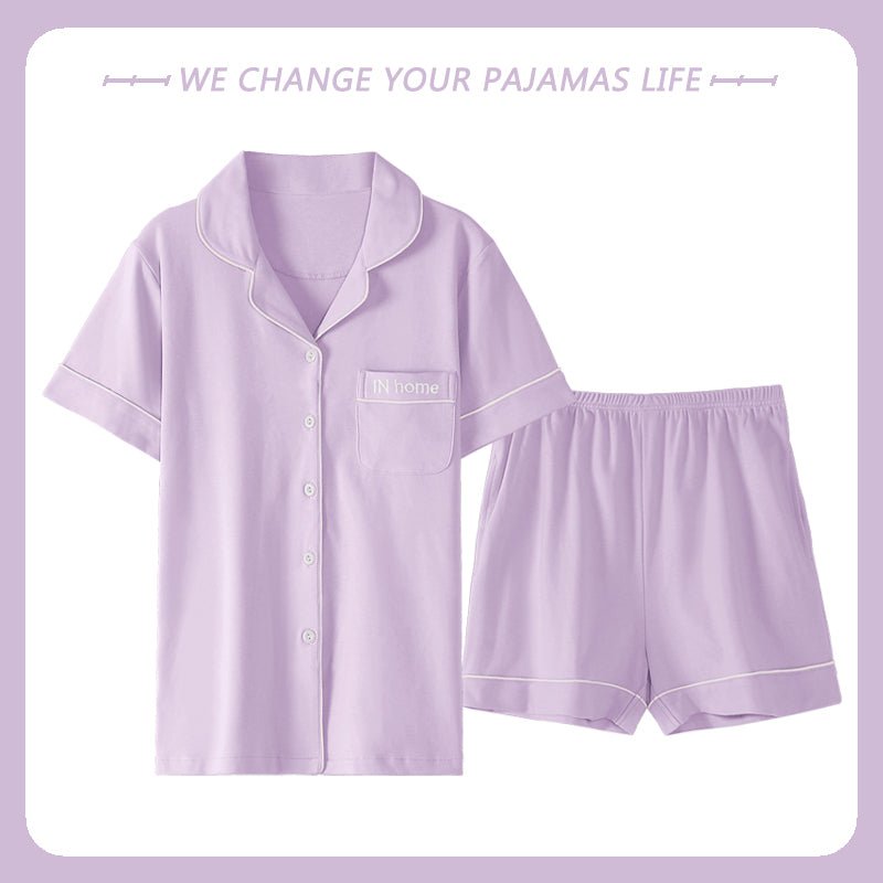 Thin Solid Color Home Service Suit - Muhaab