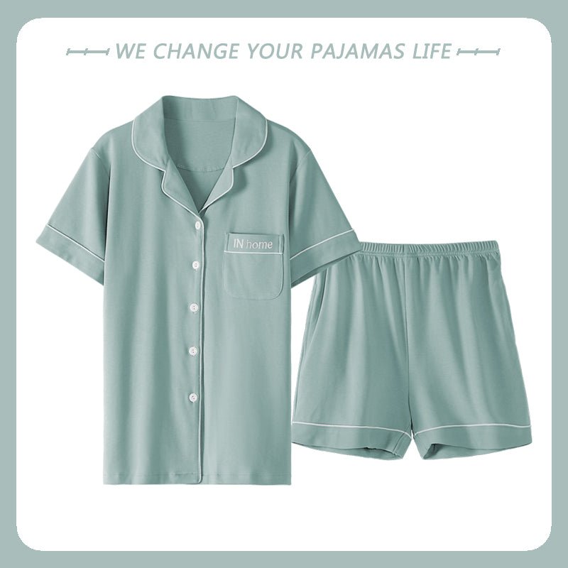 Thin Solid Color Home Service Suit - Muhaab