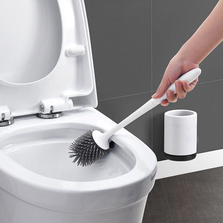 TPR bathroom soft rubber head toilet brush - Muhaab