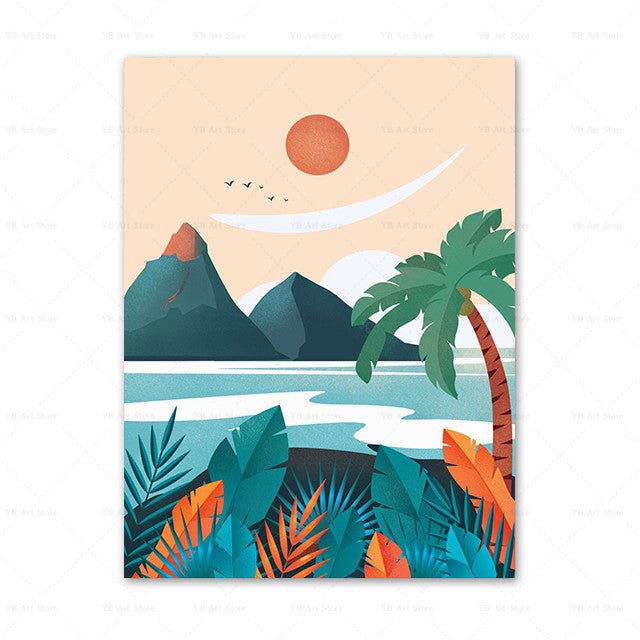 Travel City Poster Canvas Painting Art Home Decor - Muhaab