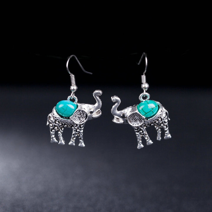 Turquoise Elephant Jewelry Set - Muhaab