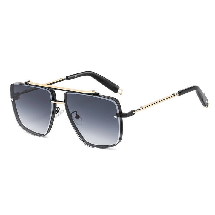 Twin-beam Metal Sunglasses For Men - Muhaab