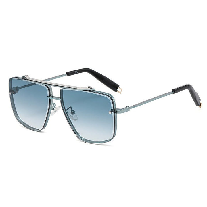 Twin-beam Metal Sunglasses For Men - Muhaab