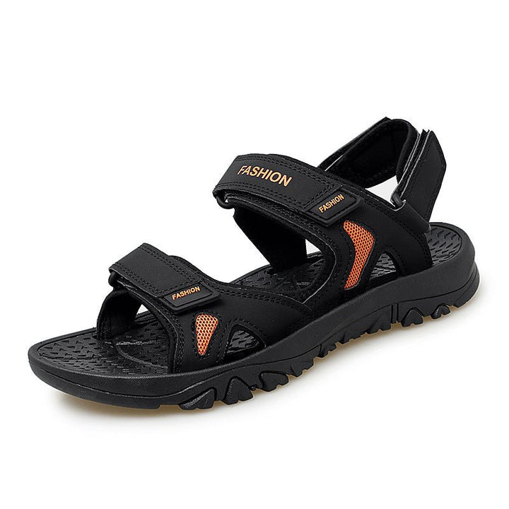 Velcro Sandals Men Summer Breathable Beach Shoes - Muhaab