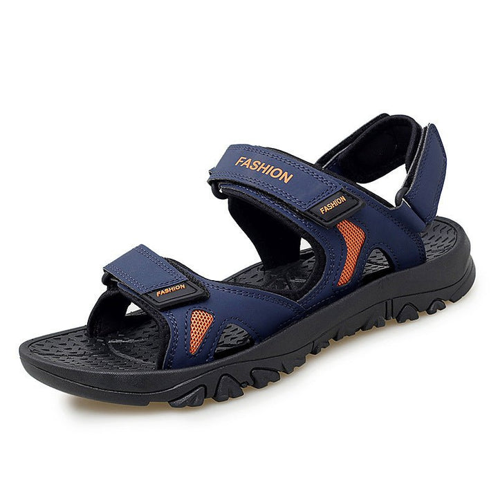 Velcro Sandals Men Summer Breathable Beach Shoes - Muhaab