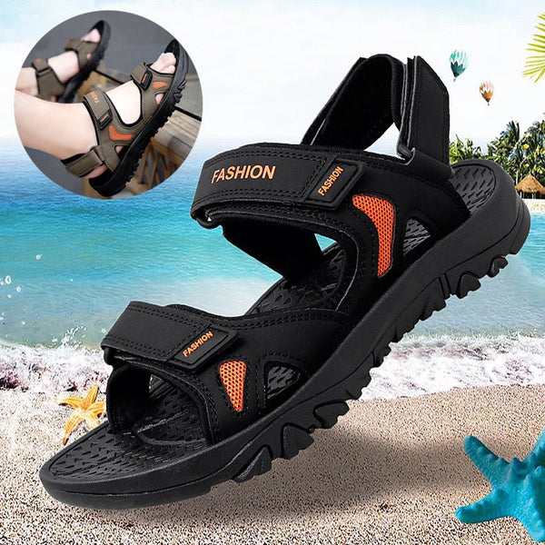 Velcro Sandals Men Summer Breathable Beach Shoes - Muhaab