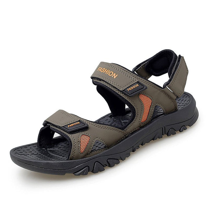 Velcro Sandals Men Summer Breathable Beach Shoes - Muhaab