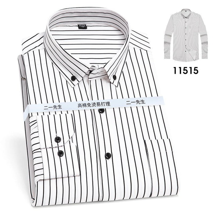 Vertical Stripes Business Casual Shirt Men - Muhaab