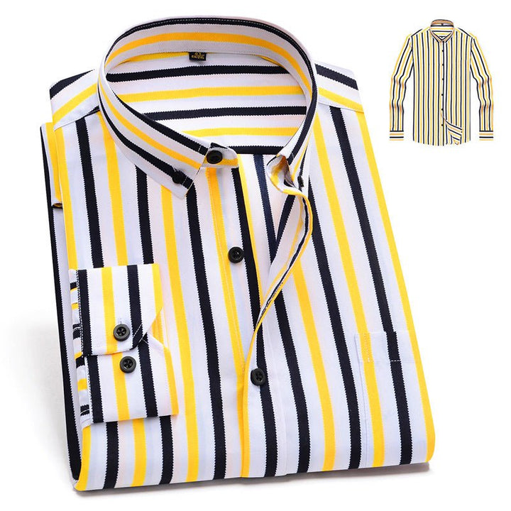 Vertical Stripes Business Casual Shirt Men - Muhaab