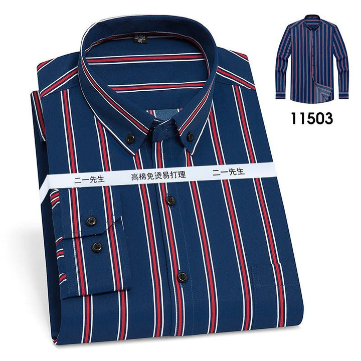 Vertical Stripes Business Casual Shirt Men - Muhaab