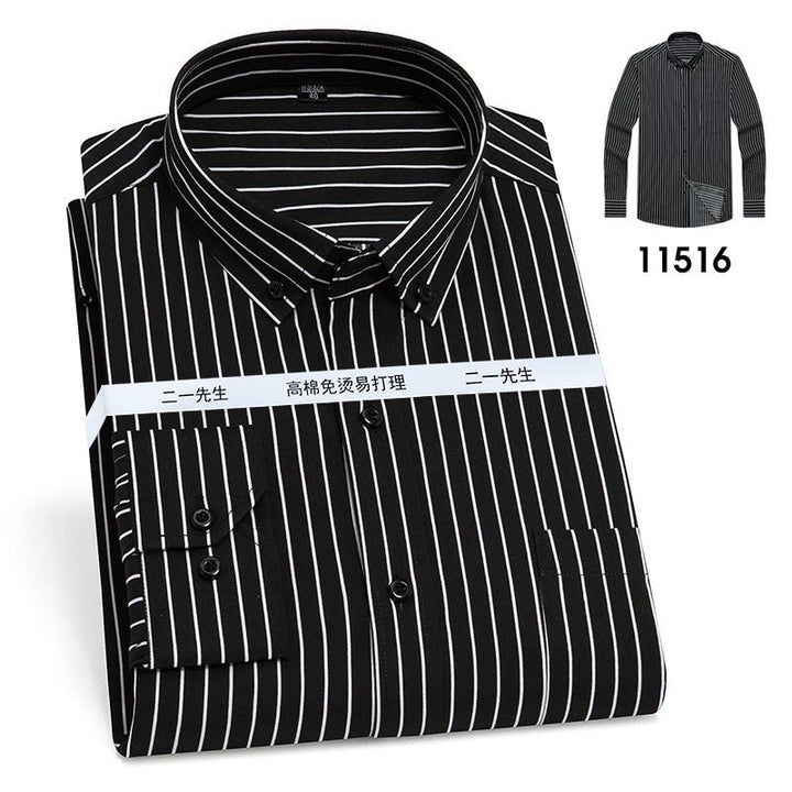 Vertical Stripes Business Casual Shirt Men - Muhaab