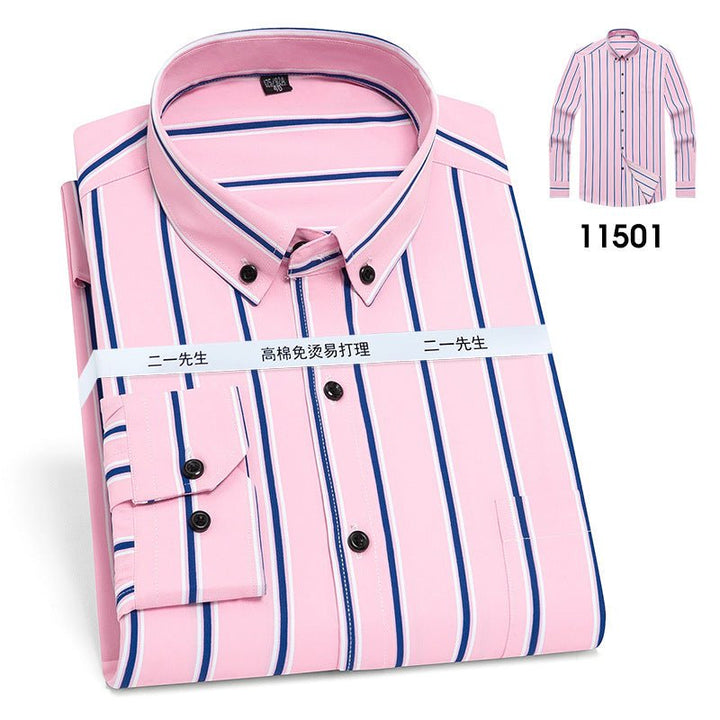 Vertical Stripes Business Casual Shirt Men - Muhaab