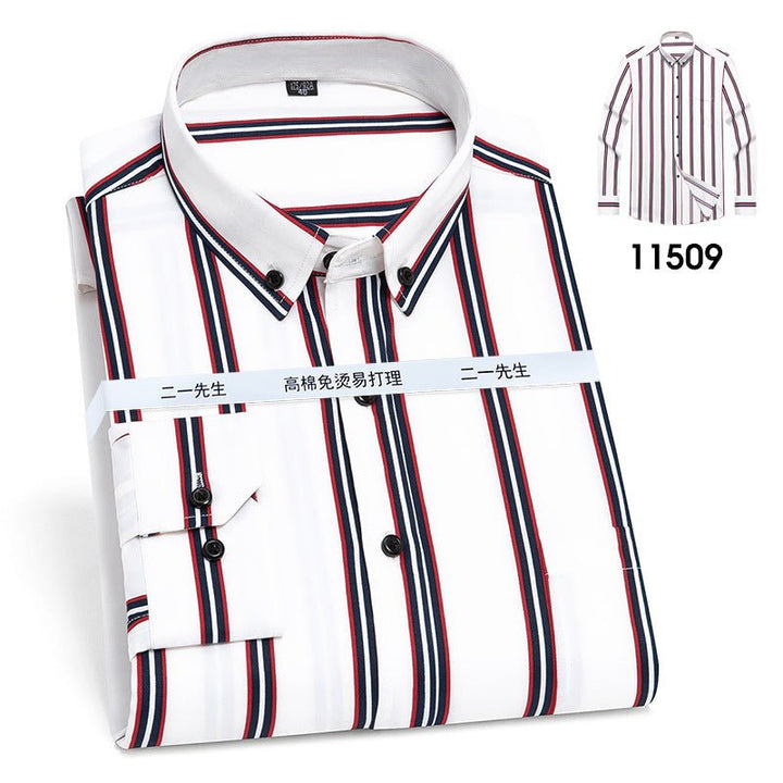 Vertical Stripes Business Casual Shirt Men - Muhaab