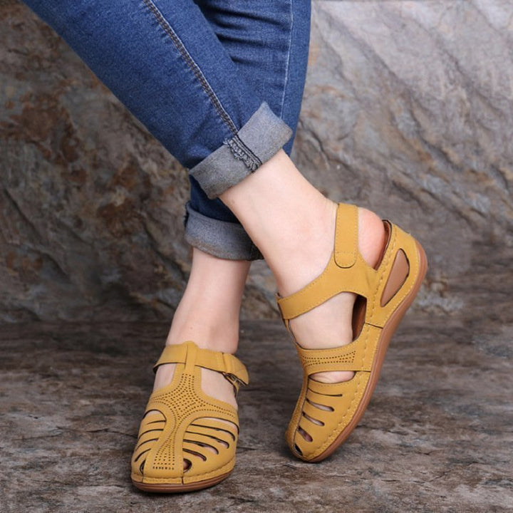 Wedges Sandals Summer Women's Round Toe Roman Shoes - Muhaab