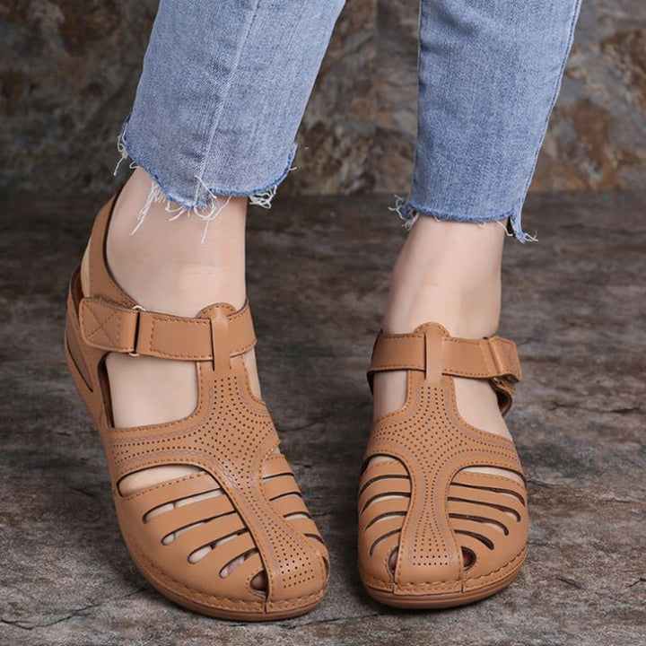 Wedges Sandals Summer Women's Round Toe Roman Shoes - Muhaab