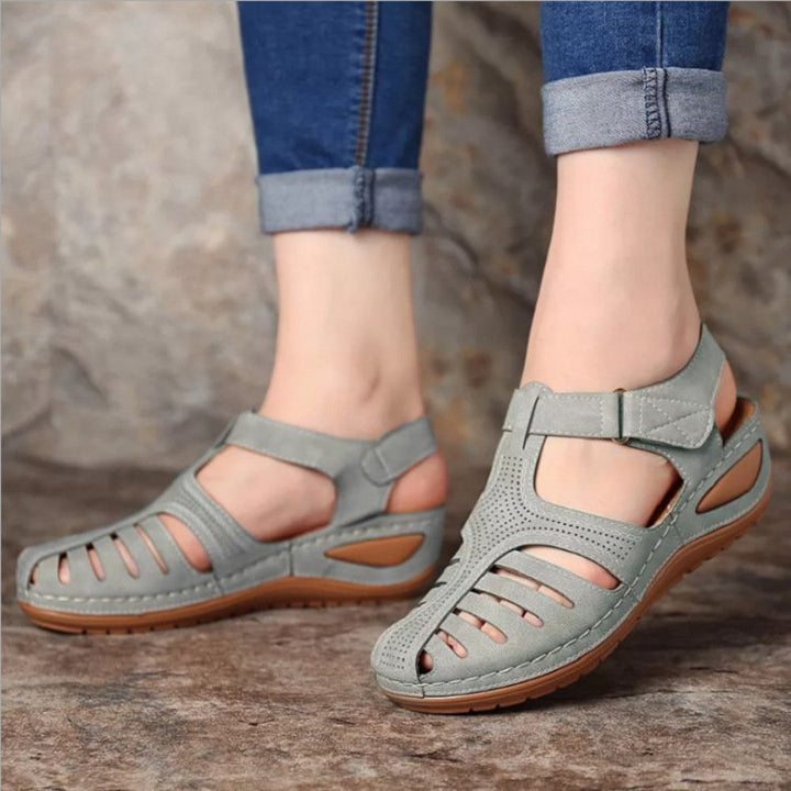 Wedges Sandals Summer Women's Round Toe Roman Shoes - Muhaab