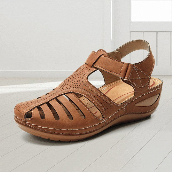 Wedges Sandals Summer Women's Round Toe Roman Shoes - Muhaab