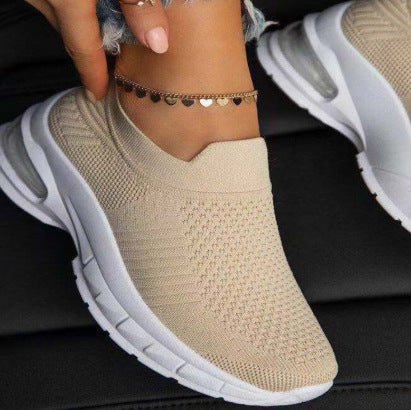 White Sneakers for Women Sports Shoes Vulcanize Female Sock Summer Sneakers Trainers Casual - Muhaab