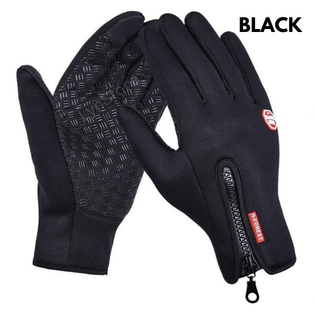 Winter Gloves Touch Screen Riding Motorcycle Sliding Waterproof Sports Gloves With Fleece - Muhaab